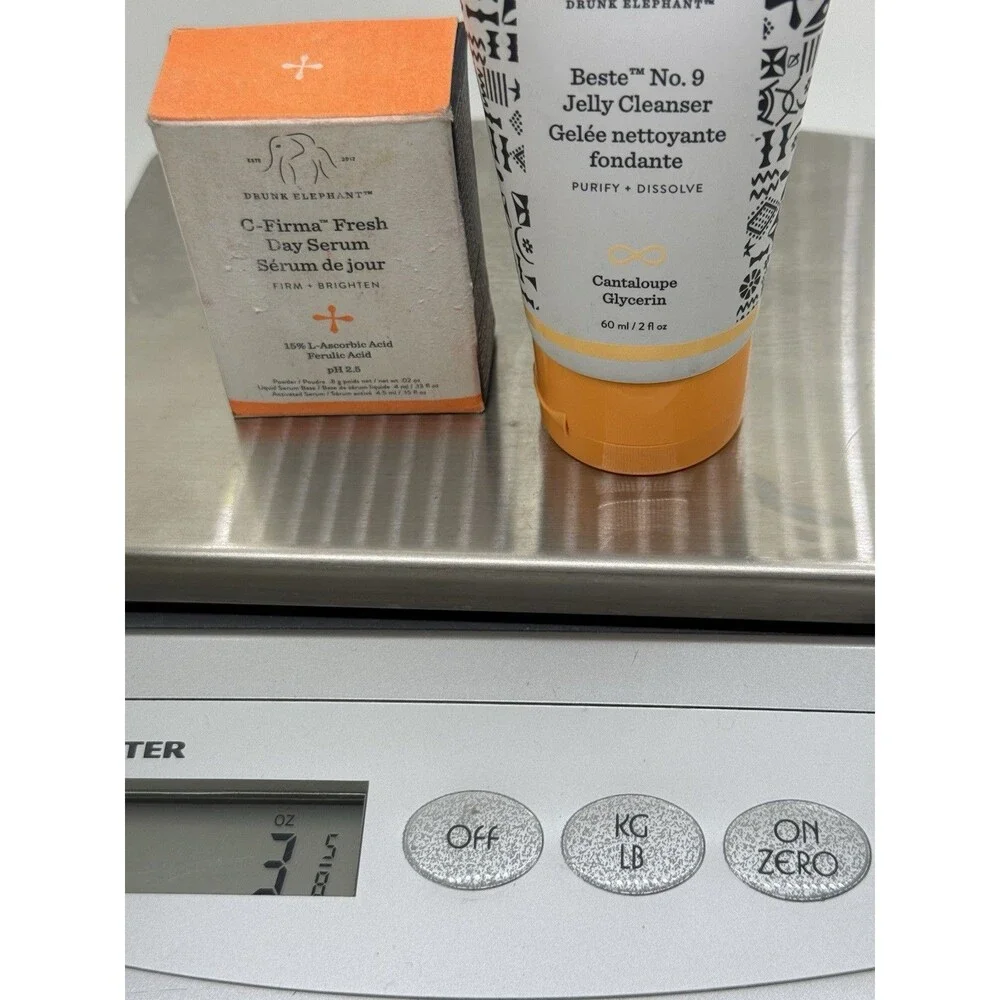 Drunk‎ Elephant Beste No.9 Jelly Facial Cleanser 2Floz & C-Firma Fresh Day Serum